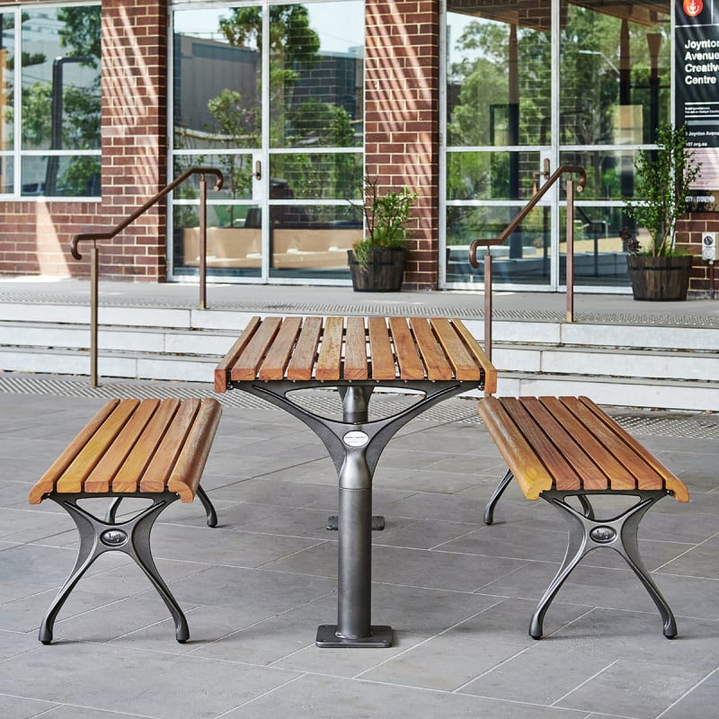 Urban Classic Bench Commercial Public Space Furniture Park